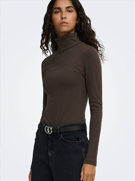 Jdy Women's Long Sleeve Blouse Mulch