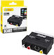 Andowl Q-HD28 SCART Конвертор от мъжки към RCA / S-Video женски Жълт