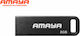 Amaya 8GB USB 2.0 Stick Μαύρο
