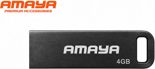 Amaya 4GB USB 2.0 Stick Μαύρο