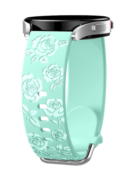Λουράκι Σιλικόνης Concave Rose Garmin Vivoactive 5 Light Green