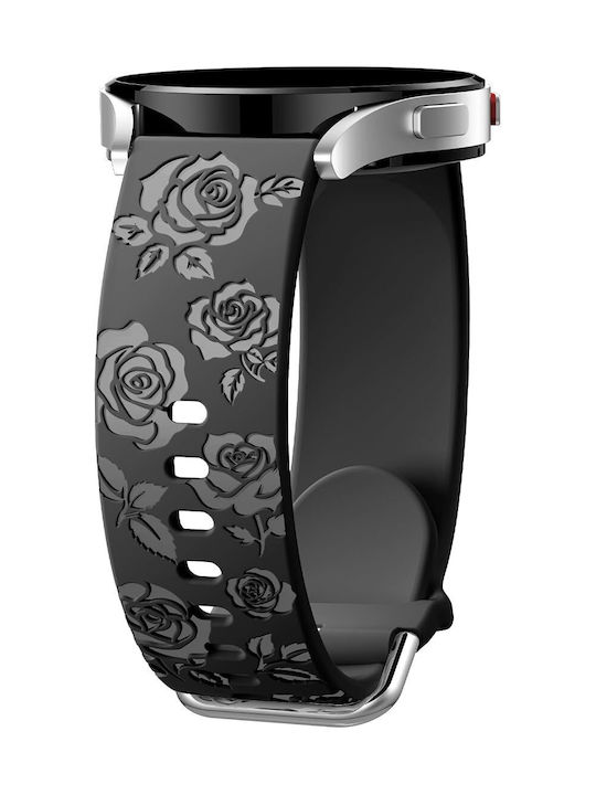 Λουράκι Σιλικόνης Concave Rose Garmin Vivoactive 5 Black