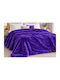 Morena Spain Purple Double Fleece Blanket 220x240cm WM-LB-01-27BL-PURPLE