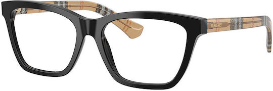Ramă de Ochelari din Plastic pentru Femei Neagră BE2440 4161