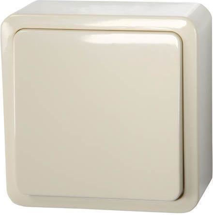 Vilma Recessed Wall Switch with Ecru Frame