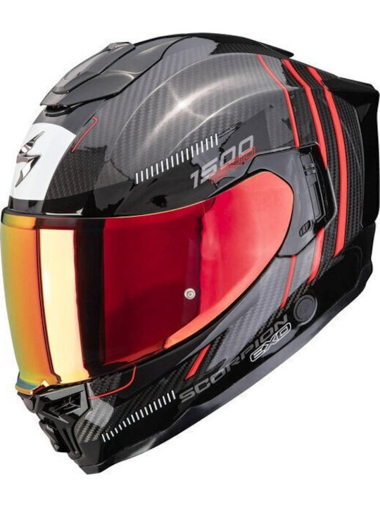 Scorpion Exo 1500 Air Carbon Zity Schwarz Rot M...
