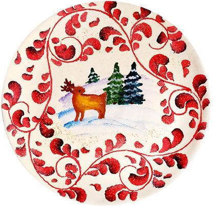 Modigliani Weihnachtlicher Keramikteller Bäumchen