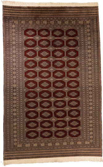Bukhara Handgefertigter Rechteckiger Teppich Braun 159x244cm