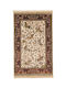 Handmade Rectangular Silk Beige Rug 94x152cm