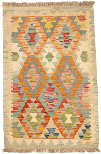 Kelim Handgefertigter Rechteckiger Mehrfarbiger Teppich 80x123cm
