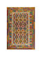Covor Dreptunghiular Din Lână, Lucrat Manual, Cu Franjuri, Multicolor 206x306cm