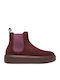 Wildleder Damen-Stiefeletten Rubino
