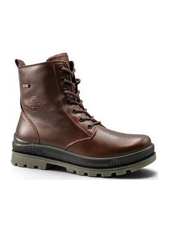 Burgundy Leather Women's Ankle Boots