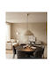 Fan Europe Beige Pendant Light with E27 Socket