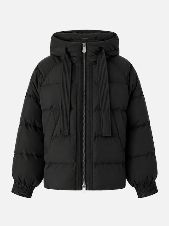 Pinko Късо Дамско Зимно Puffer Яке Black
