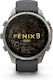Garmin Fenix 9 Pro InReach Titanium 47 mm Водоустойчив смарт часовник с пулсомер (графитен/черна силиконова каишка)