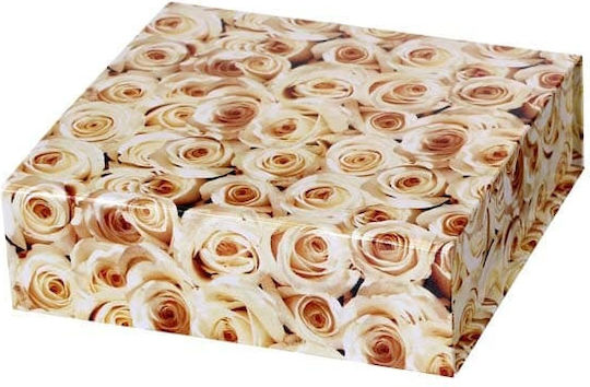 JK Home Decoration Χάρτινο Κουτί για Δώρο Ροζ 20x7x21εκ.