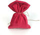 ED Collection Fabric Christmas Gift Pouch Red 14x20cm