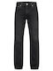 Herren Jeanshose Regular Straight Fit Schwarz