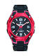 Men's 40mm Battery Watch with Black Rubber Strap