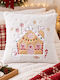 K-m Christmas Decorative Pillow White 45x45cm