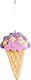JK Home Décor Eis Styropor Hängendes Ornament 16 cm