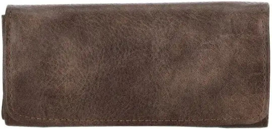 Tfar Tabaktasche aus Kunstleder mit Magnetverschluss Dark Brown