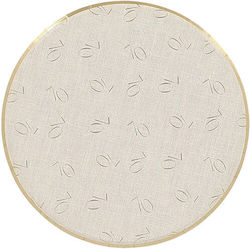 Papier-Dessertteller „70“ Leinenoptik mit goldenen Details 6 Stück
