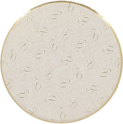 Papier-Dessertteller „50“ Leinenoptik Goldene Details 6 Stück