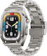 Z17 Max Stainless Steel Smartwatch με Παλμογράφο (Ασημί)