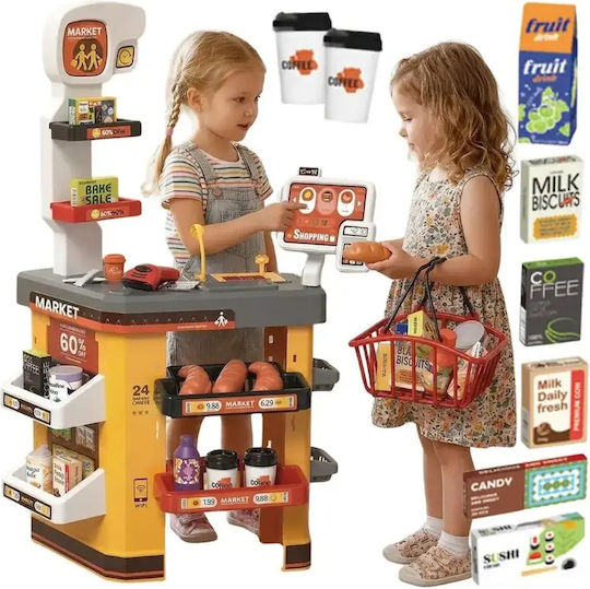 Woopie Super Market with Cash Register & Accessories for Ages 3+