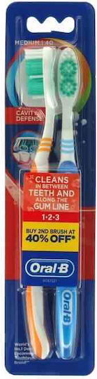 Oral-B Cavity Defence Οδοντόβουρτσα Medium (Τυχαία Επιλογή) 2τμχ