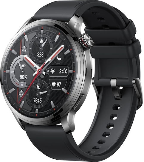 Honor Watch 4 Pro Stainless Steel 46mm Αδιάβροχο με Παλμογράφο (Μαύρο)