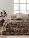 Palamaiki Mina Beige Sherpa Comforter Double 220x240 cm 880 GSM