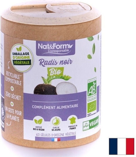 Nat&Form Екстракт от черна ряпа 1100 mg 60 капсули