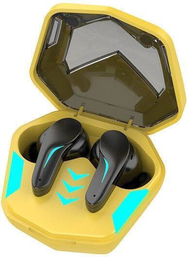 MD188 Ασύρματο In Ear Gaming Headset με σύνδεση Bluetooth Κίτρινο