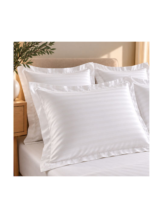 Decotelia Stripe Set Oxford Pillowcases White 5...