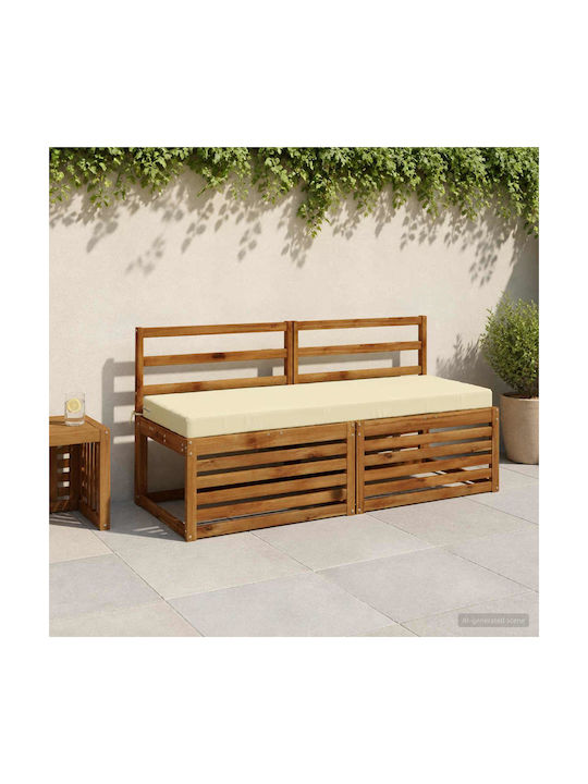 vidaXL Garden Bench Cushion Soest Cream 2 pcs 5...
