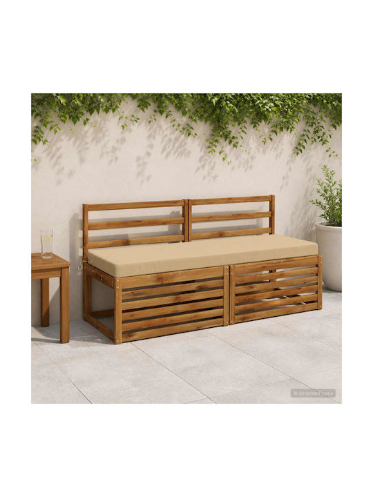 vidaXL Gartenbankkissen Soest Beige 2 Stk. 50 x...