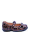 Kids’ Anatomic Leather Ballerinas with Hook-and-Loop Closure Burgundy