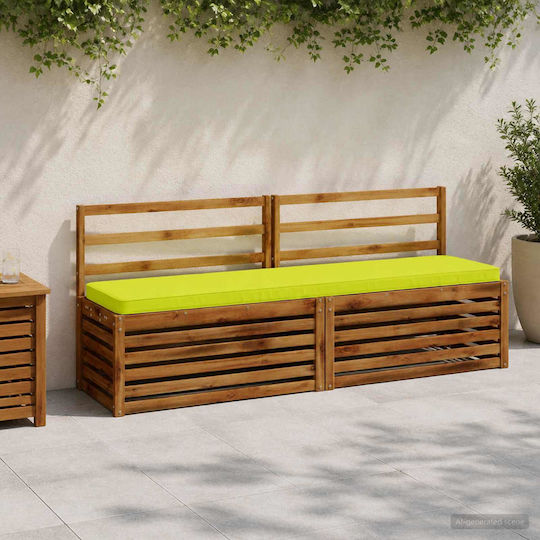 vidaXL Garden Bench Cushion Green 2 pcs 40x200 cm