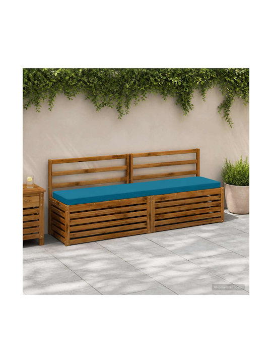 vidaXL Gartenbankkissen Blau 2 Stk. 40 x 200 cm
