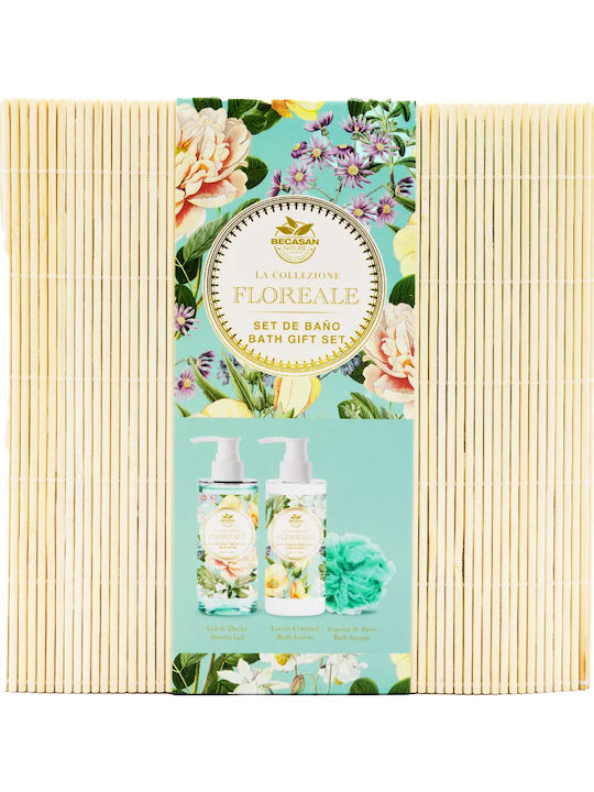 Becasan Set Îngrijire Floral pentru Curățarea Corpului