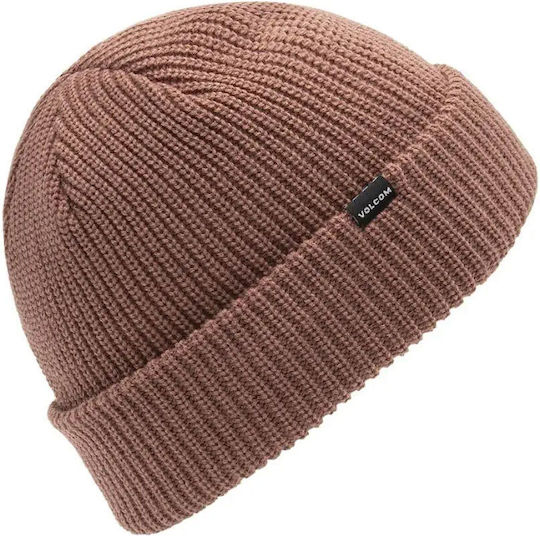 Beanie Men's Knitted Beanie in Brown