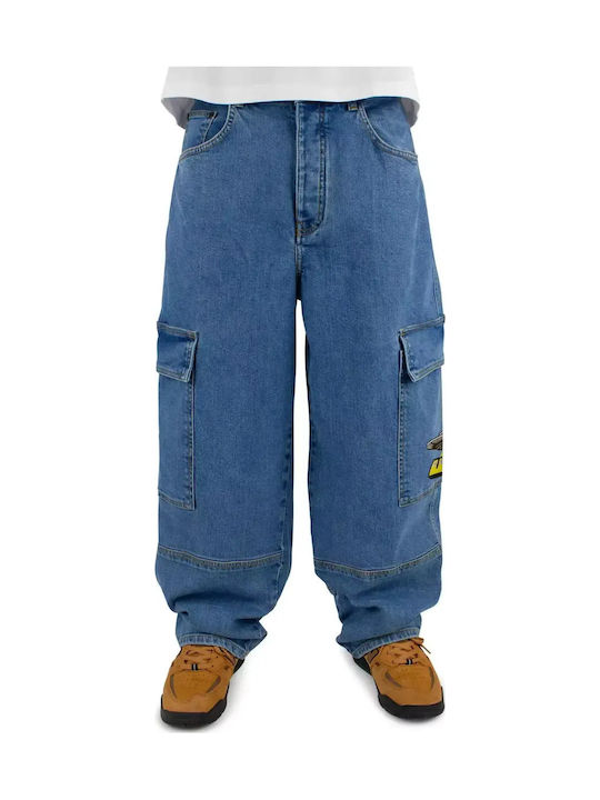X-tra Pantaloni Jeans Cargo Baggy pentru Bărbați, Albastru Spălat