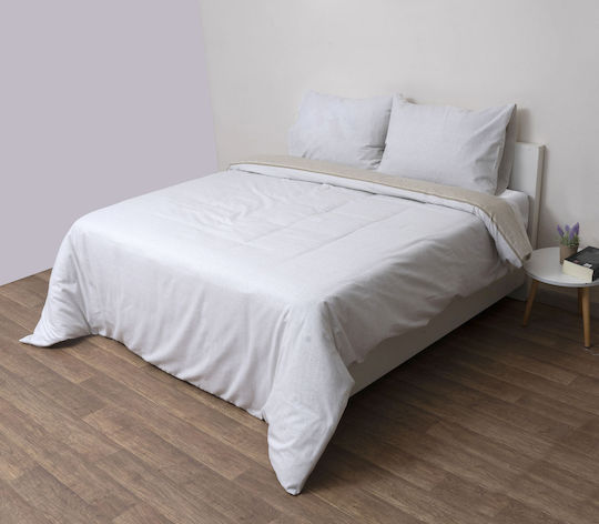 Viopros Set Cearceafuri de Pat King Size 230x290 cm Bej (2 buc.)