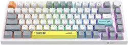Onikuma G52 Tastatură Gaming Mecanică 75% cu Iluminare RGB (Engleză internațională)