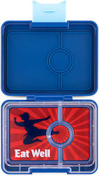 Yumbox Ninja Πλαστικό Παιδικό Δοχείο Φαγητού Μπλε