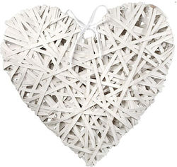 Jk Home Décor Ψαθινη Καρδιά 10x10cm