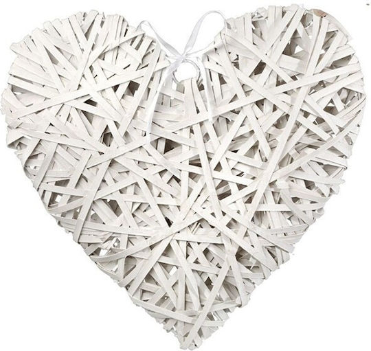 Jk Home Décor Ψαθινη Καρδιά 10x10cm